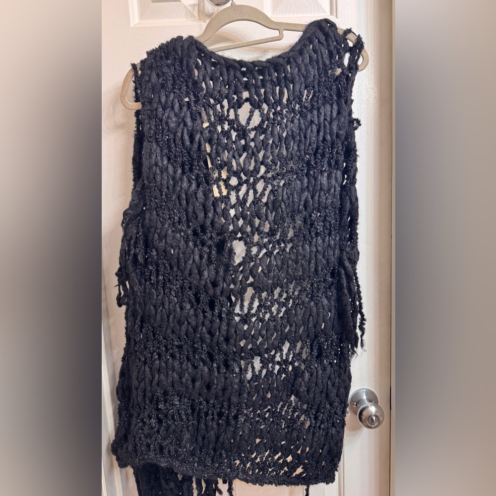 AVIU Long Knitted Vest in Mohair, Wool and Cashmere, Size 42, New with Tags! - Picture 16 of 16